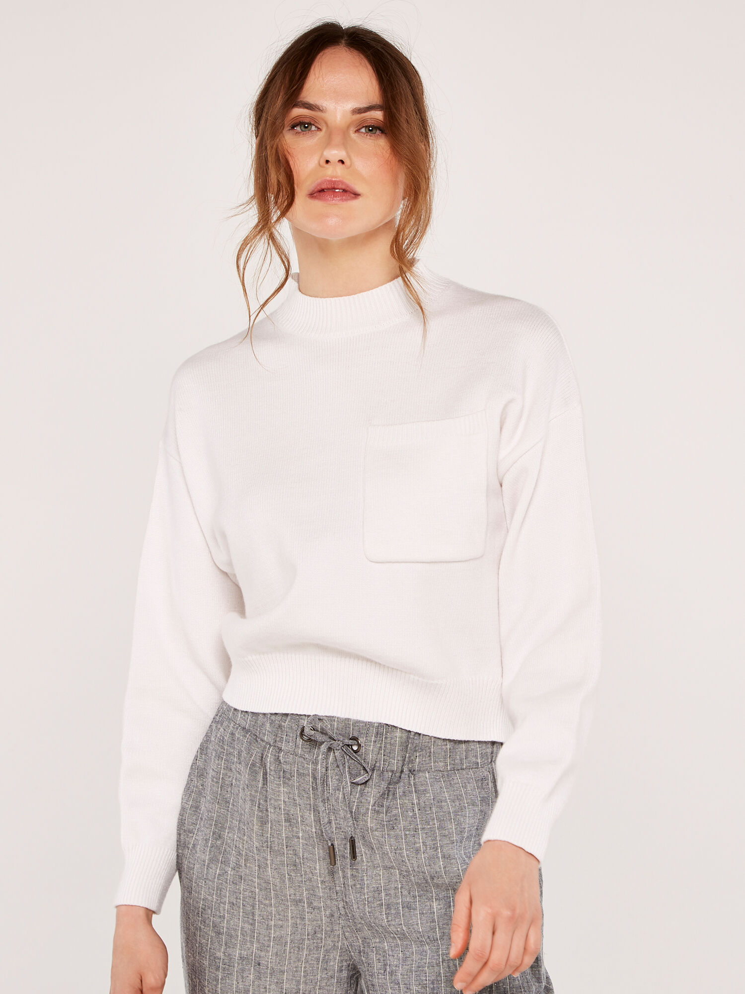 Ladies jumpers with pockets hot sale