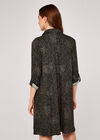 Animal Shirt Dress, Green, large