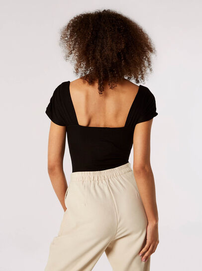 Ribbed Jersey Bodysuit