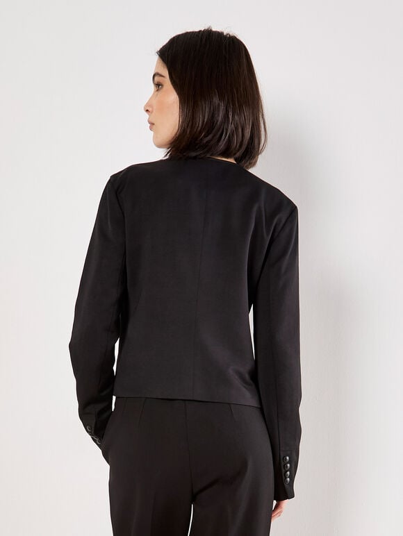 Tailored Lightweight Jacket, Black, large