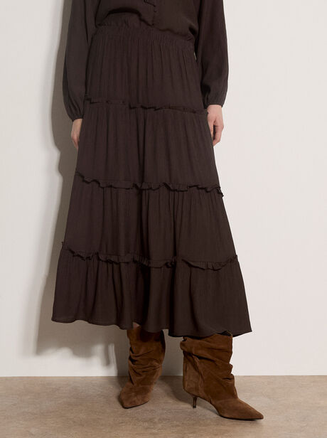 Ruffle Tiered Maxi Skirt