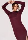 Bodycon Midi Dress, Burgundy, large