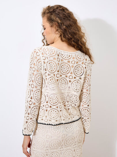 Crochet Circles Blanket Stitch Top