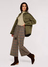 Collared Quilted Jacket, Khaki, large