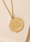 Mantra Kindness Necklace, Yellow, large