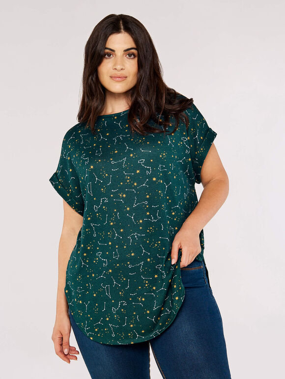 Curve Constellation Top, Green, large