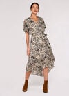 Watercolour Dot Midi Dress, Cream, large