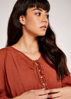 Crochet Tassel Top, Rust, large