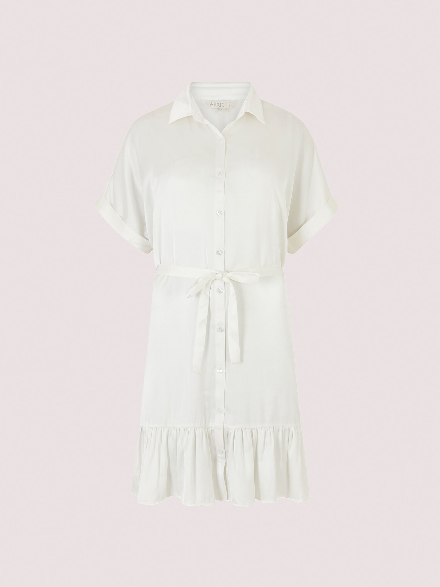 White frilly shirt dress new arrivals