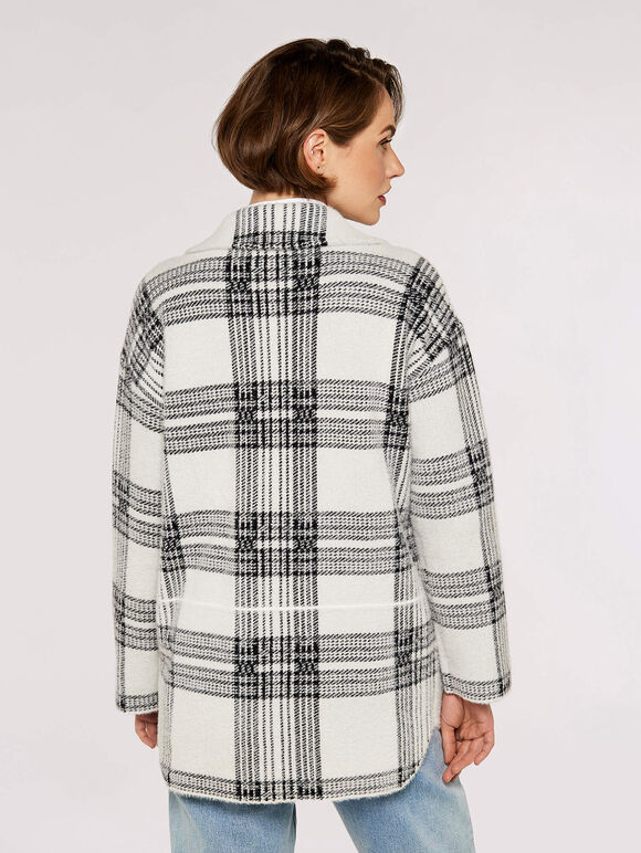 Classic Check Peacoat, Cream, large