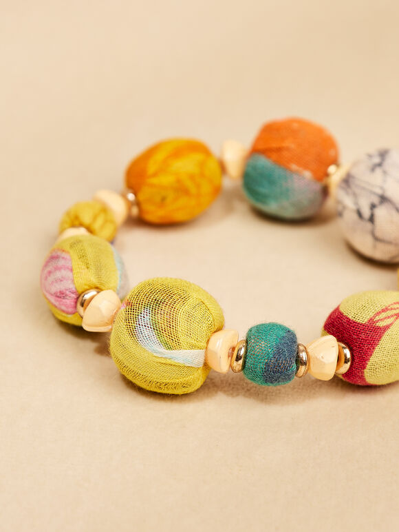 Fabric Covered Bracelet, Assorted, large