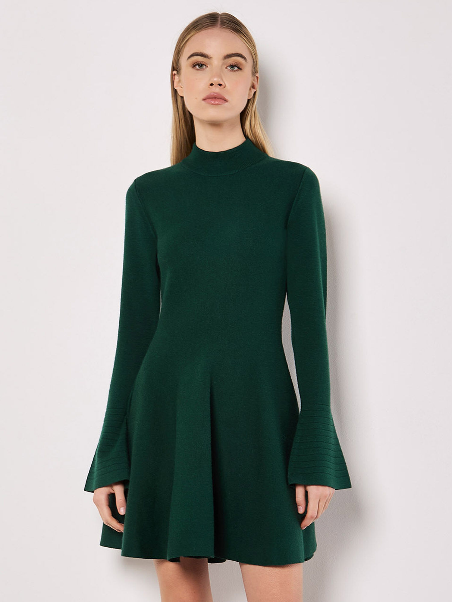 Robe patineuse verte on sale