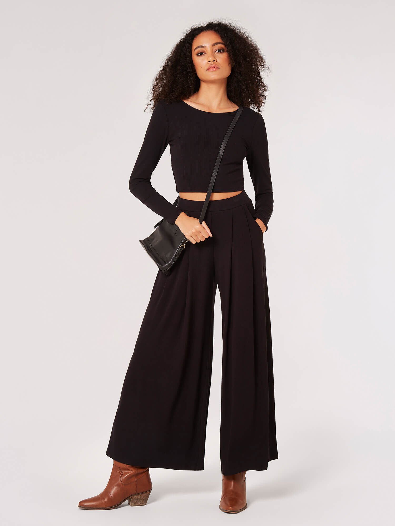 Sally Lapointe Lurex Knit Palazzo Pants, $2,275 | farfetch.com | Lookastic