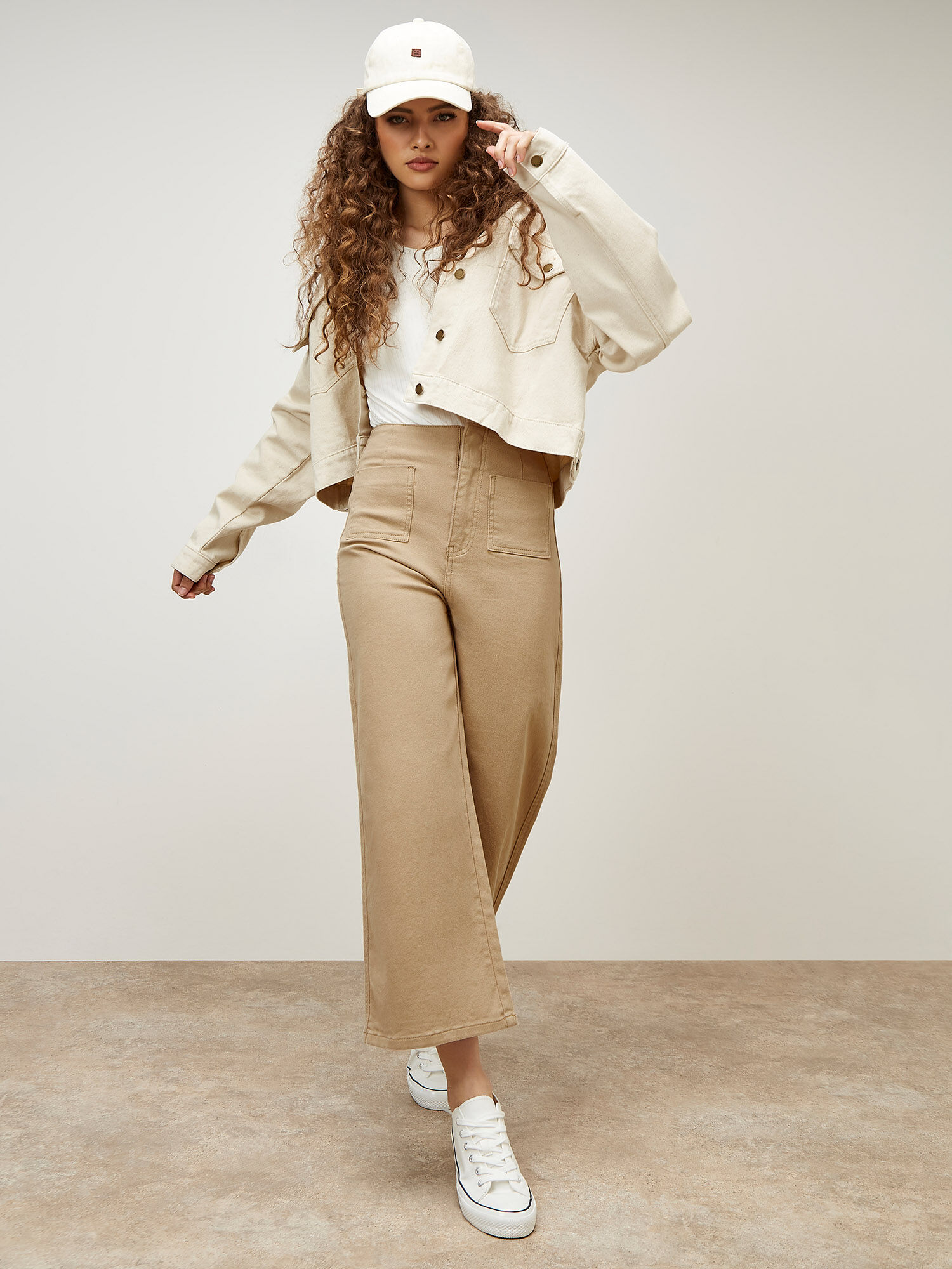 Jean court évasé on sale