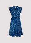 Daisy Ditsy Mini  Dress, Blue, large