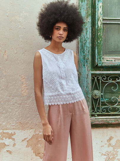 Back Bow Cotton Top