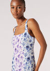 Floral Rose Ombre Camisole Maxi Dress, Cream, large