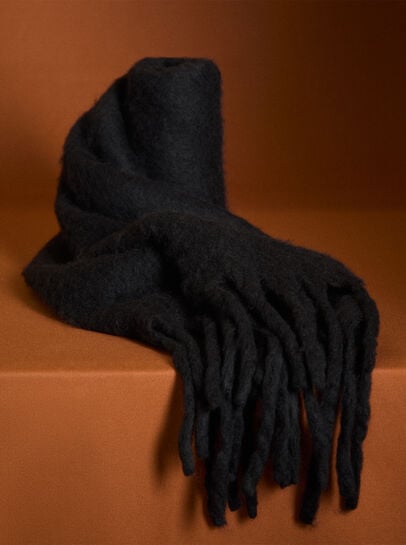 Soft Boucle Knit Scarf