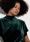 Velvet Batwing T-Shirt, Green, large