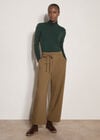 Pleat Detail Tailored Trousers, Stone, large