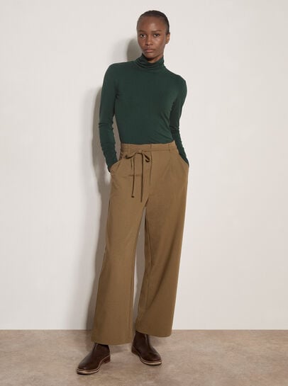 Pleat Detail Tailored Trousers