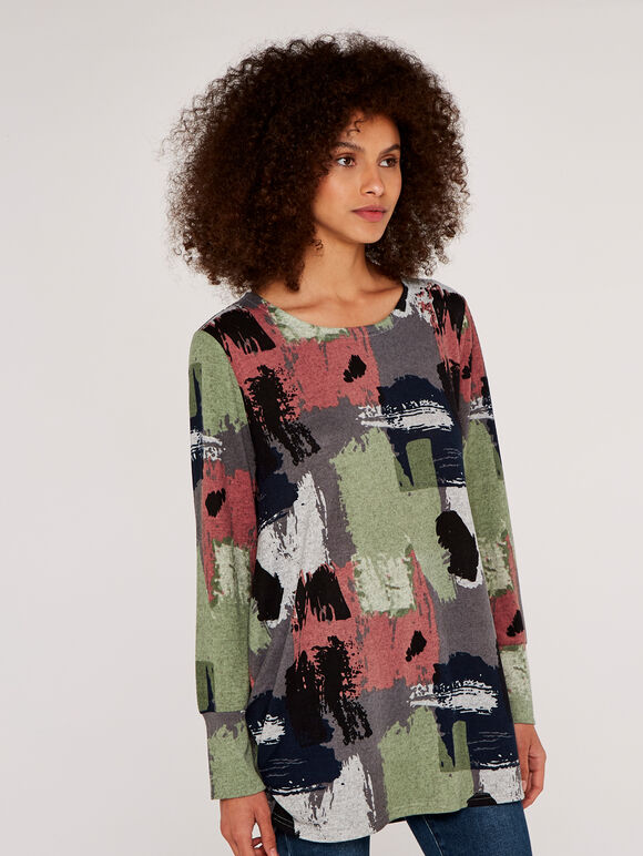 Paint Stroke Top, Grey, large