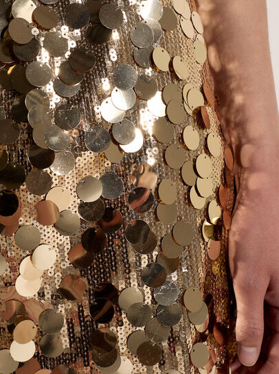 Multi Sequin A-Line Mini Skirt