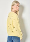 Embroidered Lemon Jumper, Yellow, large