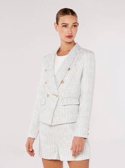 Tweed Cropped Blazer