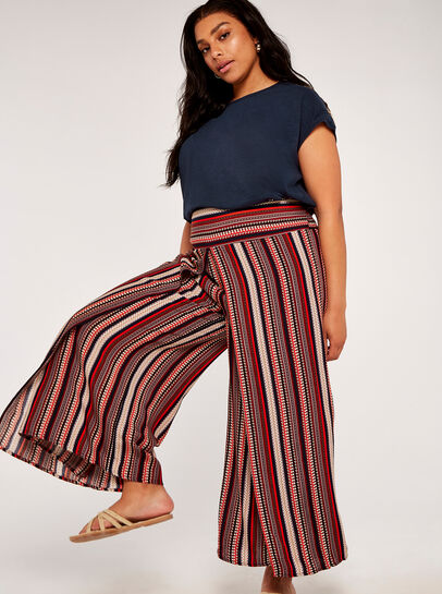 Curve Tribal Wrap Palazzo Trousers