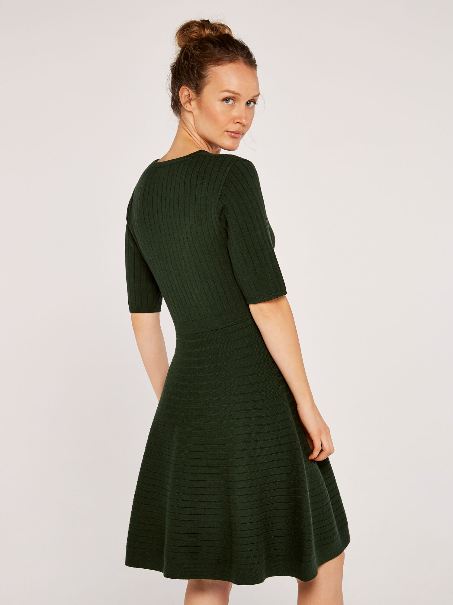 Dark green on sale skater dress