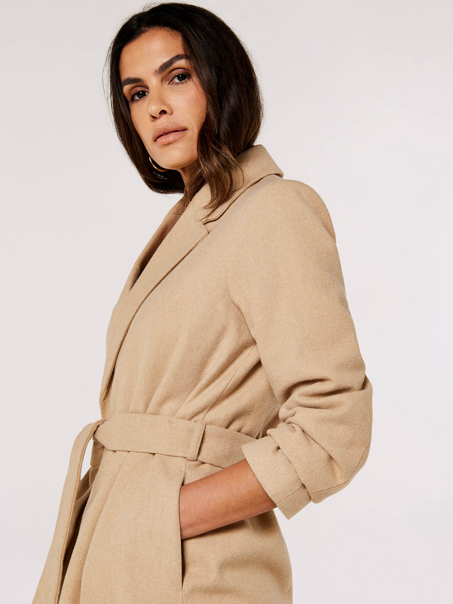 Wrap coat sales new look