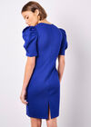 Bow Bodycon Mini Dress, Blue, large