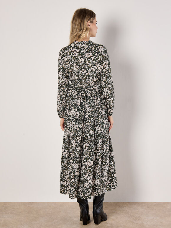 Camo Floral Midaxi Dress, Stone, large