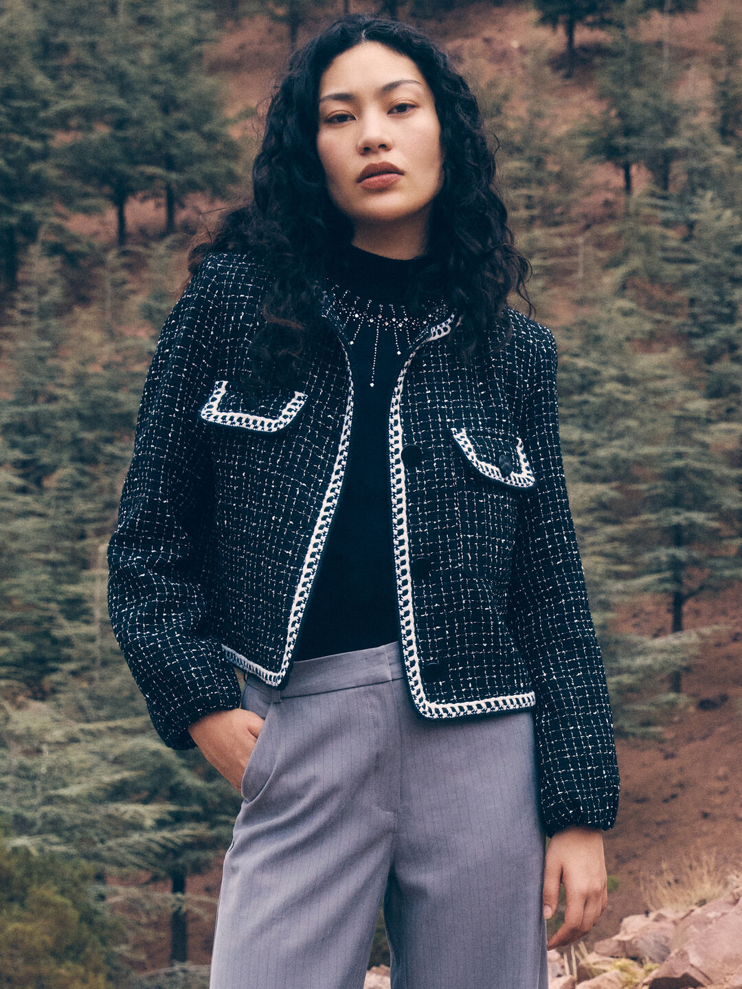 Tweed Cropped Jacket