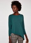 Asymmetric Hem Top, Green, large