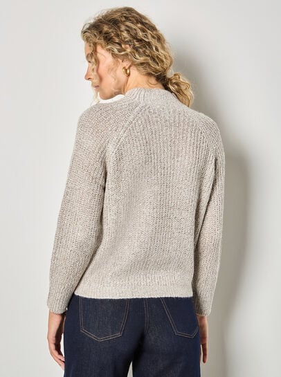 Sequin Fisherman Knit Jumper