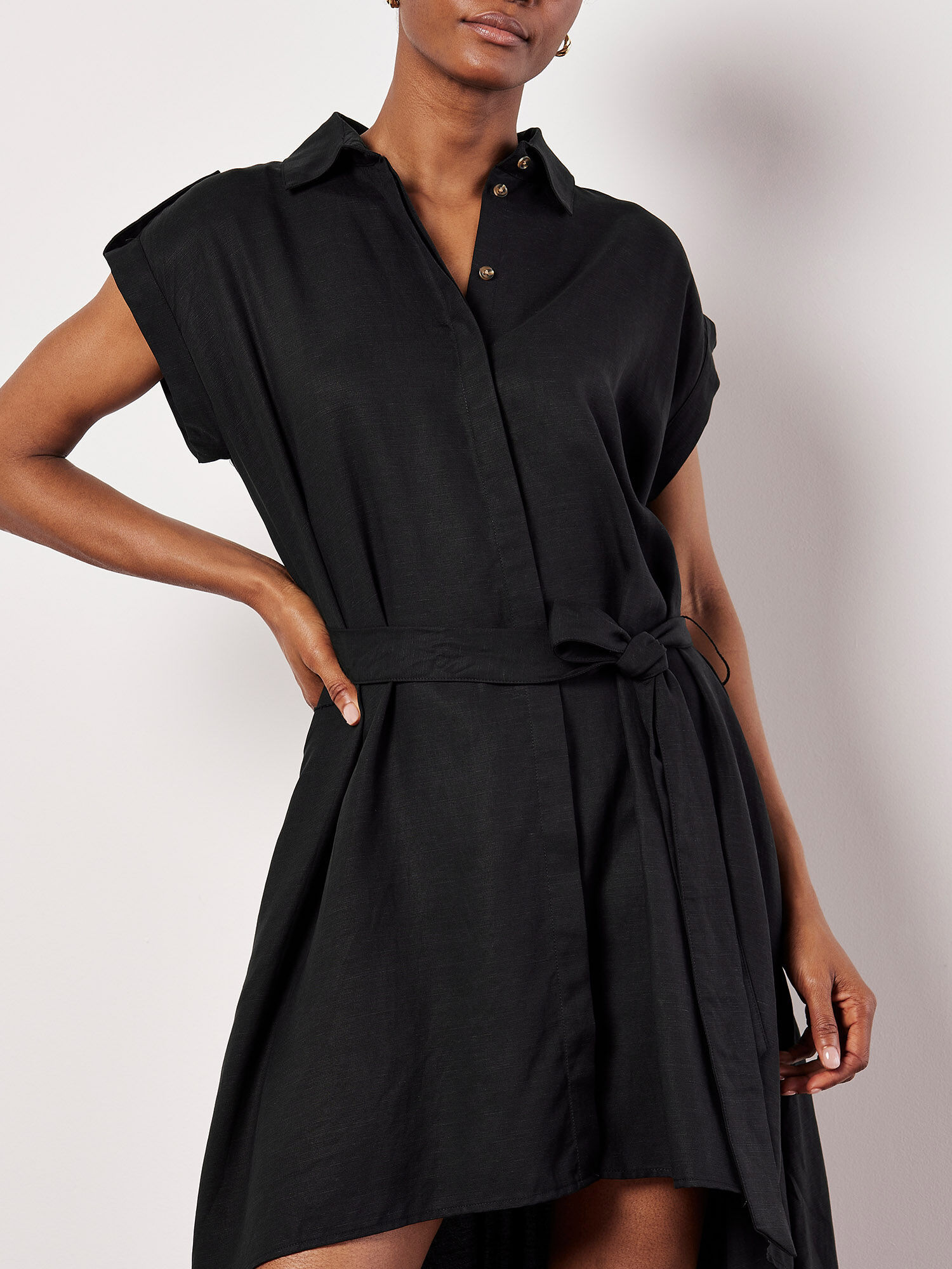 robe chemise courte devant longue derriere