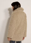 Faux Fur Panel Jacket, Stone, large