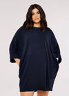 Curve Cocoon Dress, Navy, large