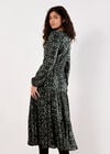 Smock Waist Tiered Dress, Green, large