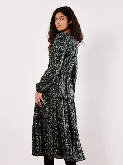 Smock Waist Tiered Dress