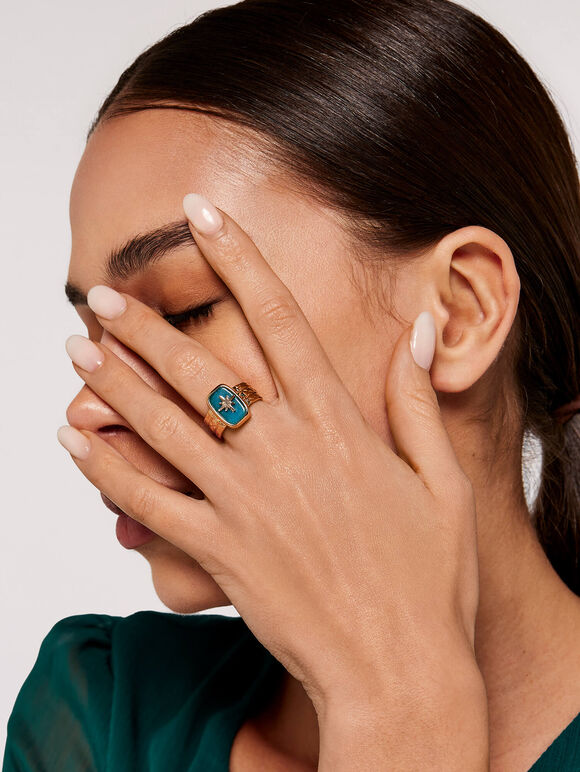 Bing Bang Ring, Blue, large