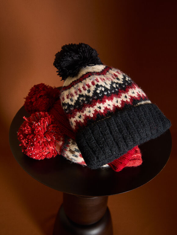 Classic Everyday Beanie, Red, large