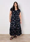 Botanical Bunches Maxi Dress, Navy, large