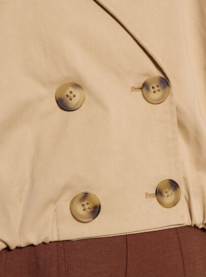 Cropped Trench Coat