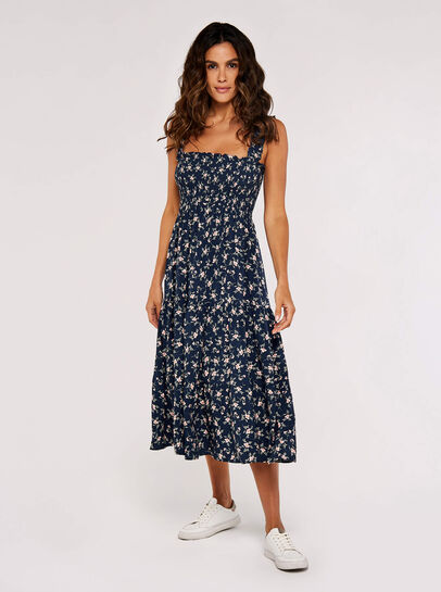 Orchid Smock Midi Dress