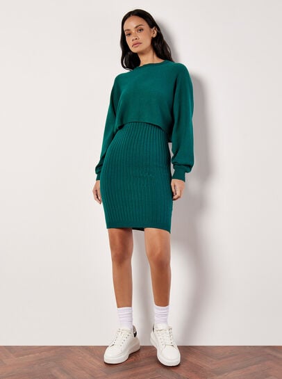 Cropped Batwing Jumper