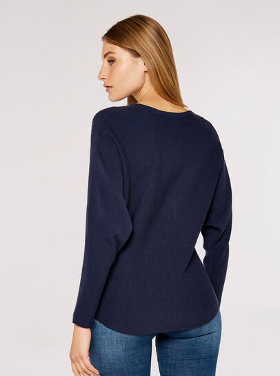 Heatsealed Spray Batwing Jumper