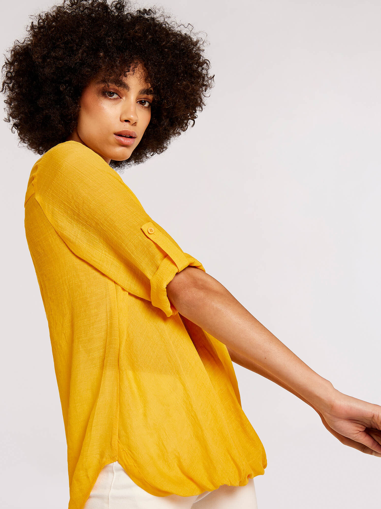 Slub Shimmer Twist Top